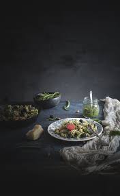 Fusilli Al Pesto Di Fagiolini E Mandorle Con Pomodori E Olive Fusilli With Green Bean And Almond Pesto Tomatoes And Olives Frames Of Sugar Fotogrammi Di Zucc Pesto Di Mandorle Fagiolini Mandorle
