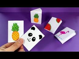 как сделать блокнот из одного листа бумаги без клея Diy Kawaii Bookmarks Youtube Basteln Mit Papier Diy Schule Diy Buch