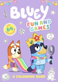 Her parents and teacher give her lots of time to practice, which means she's become very good at inventing games, helping everyone choose their roles and deciding on the rules. Bluey Fun And Games A Colouring Book Big W