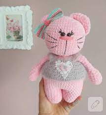amigurumi orgu kedi oyuncak tarifi tig isi bilen herkesin bu cici kediden orebilmesini saglayacak 10marifet org da sirin bir stuffed animals kedi tig isleri