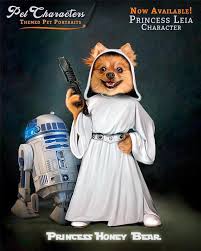 Star Wars Princess Leia Pet Portrait Art Star Wars Gift Pet Portraits Custom Pet Portraits Custom Dog