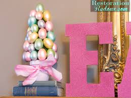 Dependent on the size of the hole you made, you may have to make a double knot. Easter Egg Trees Daily Dose Of Style