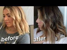 How To Reverse Balayage Adding Lowlights To My Blonde Hair Pro Hairstylist Tutorial Youtube Reverse Balayage Blonde Hair At Home Balayage