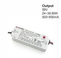 Selectable Constant Current LED Driver Triac Dim 58V 40W max 500 to 850mA,  PUP40T-1LMC-850