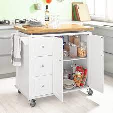 1 jour desserte de cuisine comprenant 1 tiroir, 2 étagères et 1 porte. Sobuy Fkw30 Wn Desserte Sur Roulettes Meuble Chariot De Cuisine De Service Roulant Avec 3 Tiroir Et 1 Grande A Desserte Cuisine Tiroir Cuisine Meuble Desserte