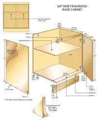 Lazy susan corner base cabinets require at least 32″ of clearance. Building Base Cabinets Part 3
