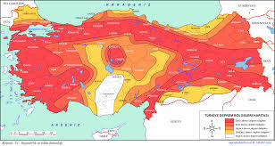 Peki olası bir depremde en çok hangi ilçe zarar görecek? Turkiye Deprem Haritasi Deprem Bolgeleri Nerelerdir 1 2 3 4 Ve 5 Derece Deprem Bolgeleri