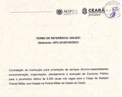 R$ 200,57 isenção da taxa: Cebraspe Fgv E Vunesp Disputam Organizacao Do Concurso Da Pm Do Ceara Em 2021