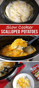 Slow Cooker Scalloped Potatoes Recipe Slow Cooker Scalloped Potatoes Recipes Food