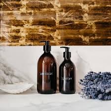 This classic canister stores needed vanity staples and provides a. Bathroom Collection Amber Glass Bottles Amber Glass Bottles Brown Glass Bottles Glass Bottles