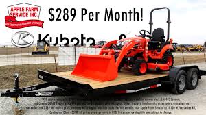 Kubota insurance is a tool to reduce your risks. Kubota Tractors Apple Farm Service Inc