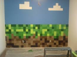 Minecraft Wall Minecraft Room Minecraft Bedroom Boys Minecraft Bedroom