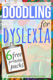 6 Free Printable Doodling For Dyslexia Packs Not Just For The Child With Dyslexia Homeschool Giveaways Dyslexia Dyslexia Teaching Dyslexia Activities
