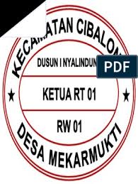 Contoh kop surat dan stempel rtrw yang baru mulai tahun 2016 kop surat dan stempel untuk rtrw wilayah dki jakarta dan kepulauan seribu menggunakan format yang baru sesuai pergub no 168 tahun 2014. Desain Cap Rt Pdf