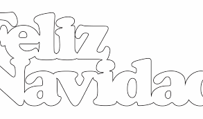 Letras De Feliz Navidad Para Colorear