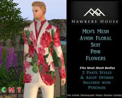 Free returns on denim, shirts, underwear, swim & more from top brands like diesel, levi's, dockers. Second Life Marketplace Hh Men S Mesh Avion Floral Suit Pink Flowers