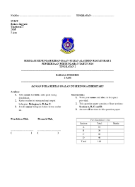 Form 2 English Mid Year Exam Pt3 Format