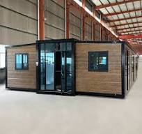 Moveable Flat Container House with Trailer Mobile 20 Foot Expandable Tiny  House Barber Shop for Commercial Container House