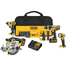 Dewalt Dck590l2 20v Max 3 0 Ah Cordless Lithium Ion 5 Tool Combo Kit Dewalt Tools Combo Kit Dewalt Power Tools