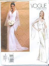 Vogue 2731 Bridal Wedding Gown Sewing Pattern Size 6 8 10 Vogue Wedding Dress Patterns Wedding Dress Sewing Patterns Wedding Gown Patterns