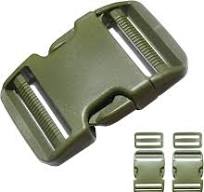 Dual Adjustable Quick Side Release Buckles Clips Snaps, Extra Thick  Military Grade, No Sewing Heavy Duty Plastic Buckle Replacement for 2" Wide  Belt ...