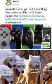 Collection by video game rescue. Gamers Rise Up Laughing Wolves Know Your Meme