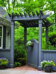 Ways To Decorate A 6ft Garden Fence Ideas Only In Home Design Site Arbors And Pergolas Are Two Types Of G Backyard Fences Fence Design Backyard Fence Decor