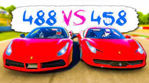 Compare the ferrari 458 italia, ferrari 488 gtb, and ferrari f8 tributo side by side to see differences in performance, pricing, features and more Old Vs New Ferrari 488 Gtb Vs 458 Italia Forza Motorsport 6 Meguiar S Dlc Youtube