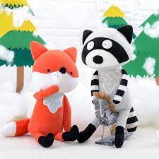 Cartoon Fox Coala Doll Animals For Kids Plush Animals Animal Plush Toys