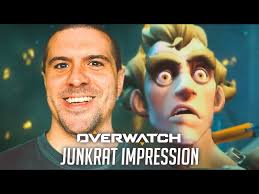 Voice actor does an impression of Junkrat from Overwatch