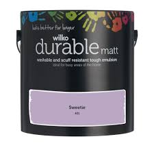 Wilko Durable Matt Emulsion Paint Sweetie 2 5l Purple