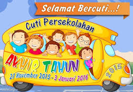 Senarai ujian atau peperiksaan yang ingin dilaksanakan. Gambar Cuti Sekolah Kartun