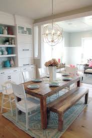 Four Chairs Furniture Cadence Homes Day 1 Casual Dining Rooms Farmhouse Dining Dining Room Lighting