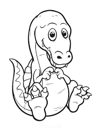 Baby dinosaur hatching coloring pages. 128 Best Dinosaur Coloring Pages Free Printables For Kids