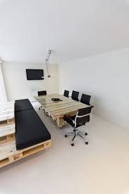 brandbase pallet office in amsterdam by most architecture pallet furniture pallet designs office interior design