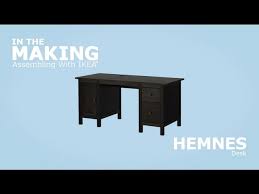 Ikea Hemnes Desk Assembly Instructions Youtube