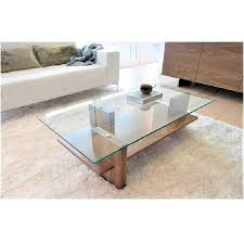 Small table with wooden or lacquered wood frame. Zen Glass Coffee Table Bello Spazio