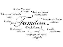 Wandtattoo Familien Glucksformel Spruch Klebeheld De