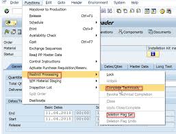 Archiving And Deletion Of Production Order Sap Blogs