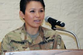 Groundbreaking female infantry officer highlights cultural observance