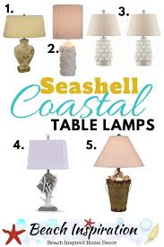 Glitzhome coastal beach marine seahorse table lamp desk lighting nautical decor. 40 Beautiful Coastal Table Lamps For Beach Houses