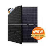 High Quality Risen Double Glass Glass Hjt Mono 690W for MW Solar Project