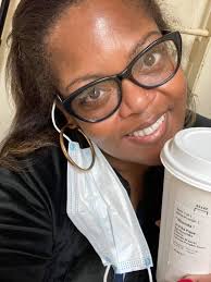 Pumpkin always gets cozy when I need more coffee