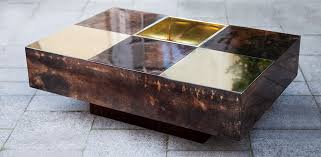 Browse latest designs of center table. Aldo Tura Brown Goatskin Bar Table Italy 1960s Schlicht Designmobel
