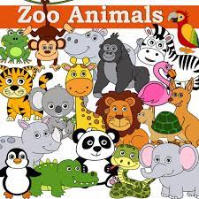 Zoo Animal Clipart Wild Animals Clip Art Bundle Zoo Animals Animals Wild Animal Clipart