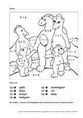 Die schüler sind in der lage, eine komplexe aufgabenstellung aus dem alltagsleben modellhaft auf ihren mathematischen sachverhalt zu reduzieren. Rechnen Und Malen Arbeitsblatter Mathe Klasse 1 Grundschulmaterial De