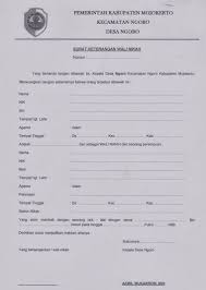 Contoh Surat Keterangan Nikah Dari Kua