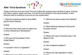 Perhaps it was the unique r. Printable Quizzes For Children Lovetoknow Trivia Questions For Kids Fun Trivia Questions Quizzes For Kids