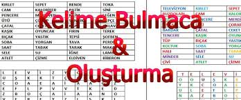 Yabancilara Turkce Kelime Bulmaca Etkinlikleri Yabancilara Turkce Ogretimi Ogretim Oyun Kelime Oyunlari