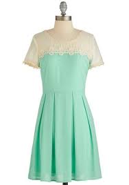 Endearing Decorum Dress Win Friends With The Savoir Faire You Exude In This Enchanting Pastel Mint Dress Gold Pro Mod Cloth Dresses Pretty Outfits Fashion